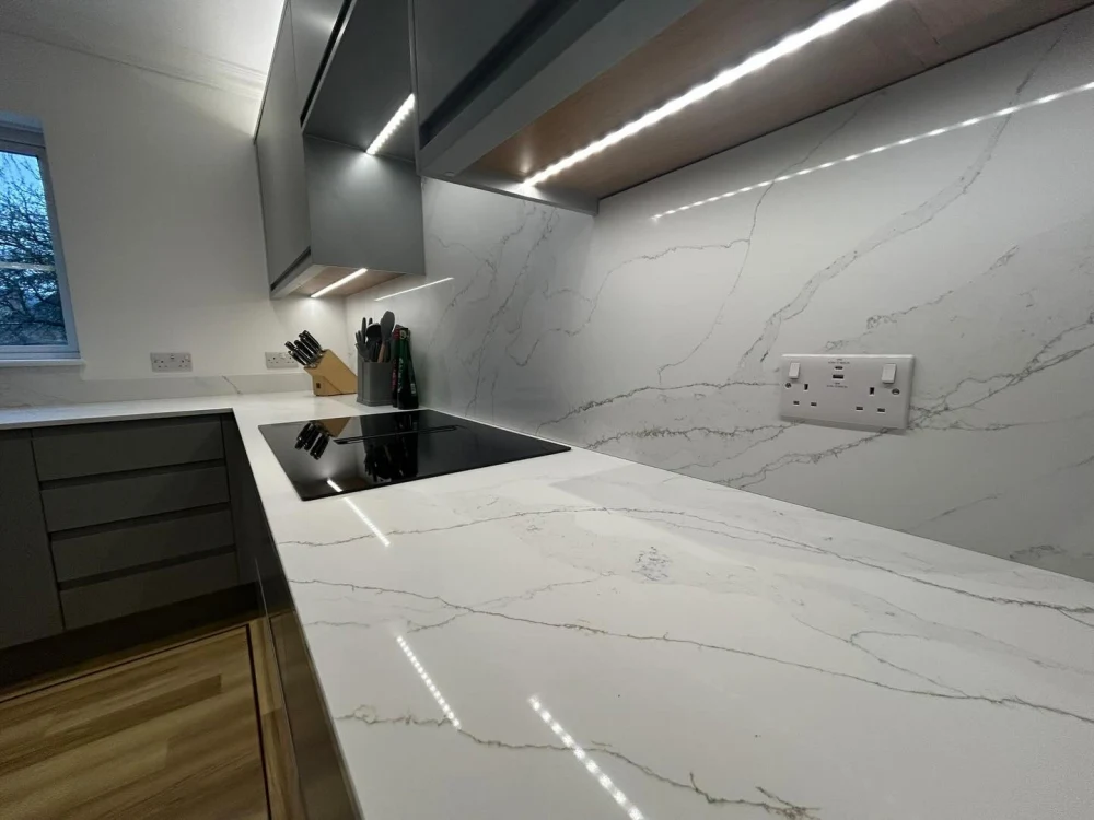 New kitchen design after renovation near Leighton Buzzard